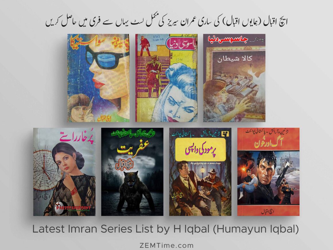 Latest Imran Series List by H Iqbal (Humayun Iqbal) 